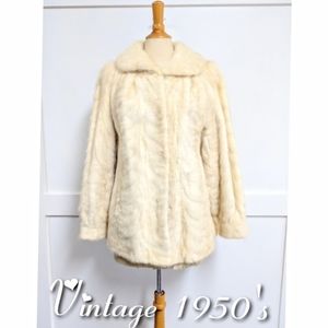 Vintage 1950's Azurine Section Mink Jacket size 12